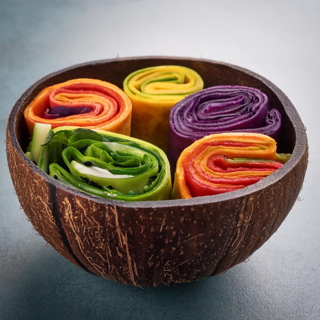 Rainbow Veggie Wraps (2)