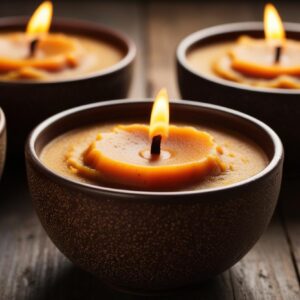 Soy Wax Spiced Pumpkin Coconut Bowl Candles (1)