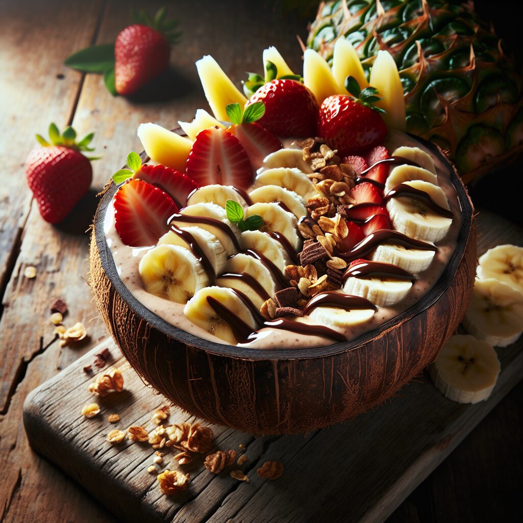 Banana Split Surprise Smoothie Bowl