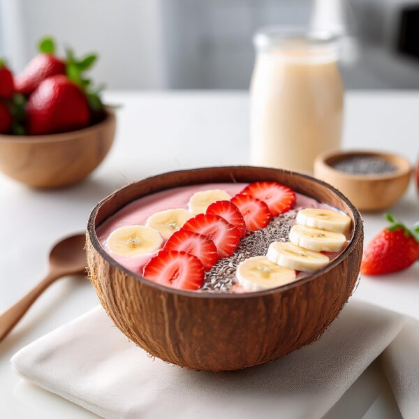 Classic Strawberry Banana Smoothie Bowl (1)