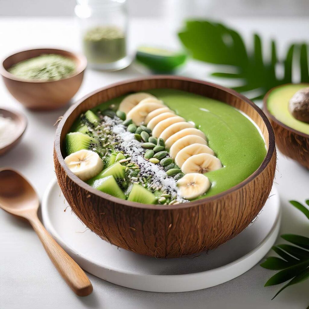 Classic Tropical Green Smoothie Bowl