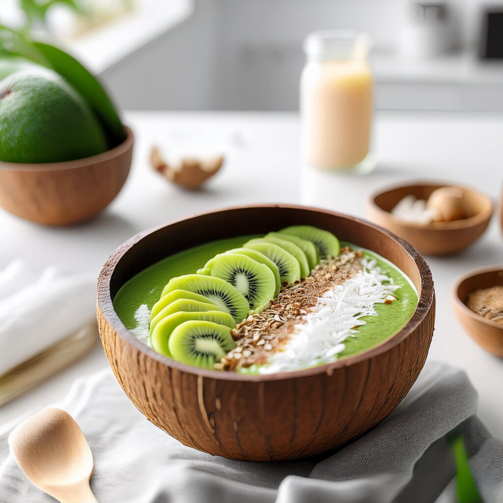 Classic Tropical Green Smoothie Bowl (2)