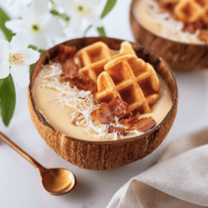 Maple Bacon Smoothie Bowl Pancakes (6)