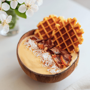 Maple Bacon Smoothie Bowl Pancakes (8)