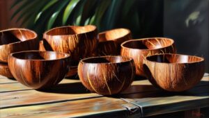 Painting Coconut Bowls