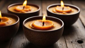 Soy Wax Spiced Pumpkin Coconut Bowl Candles (1)