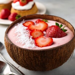 Strawberry Shortcake Smoothie Bowl